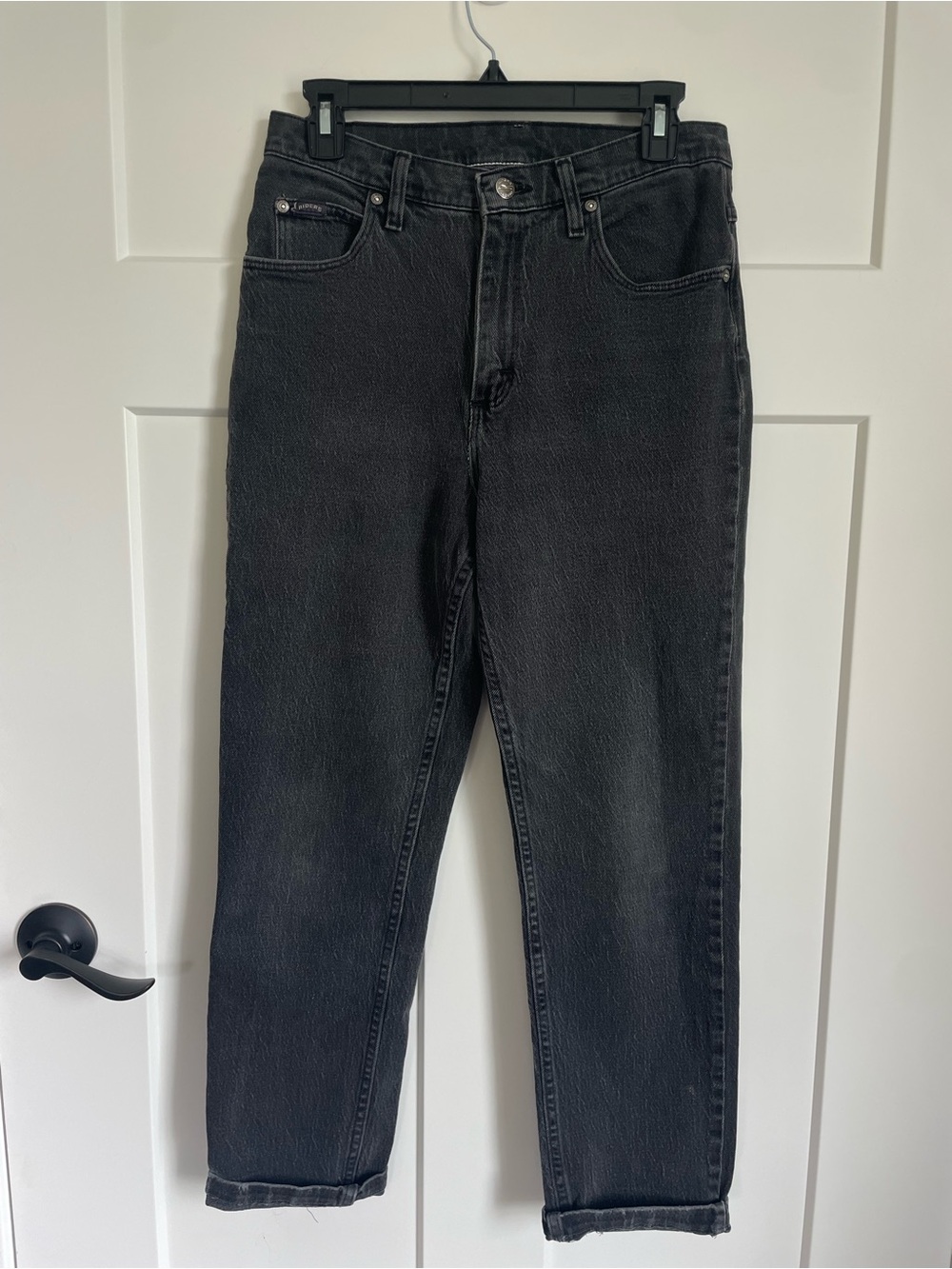 Riders by Lee Black Classic High Rise Mom Jeans Sz 8